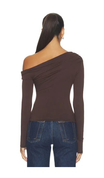 Afrm Bria Top In Chocolate