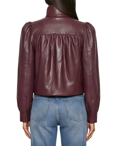 Avec Les Filles Gathered Jacket In Purple