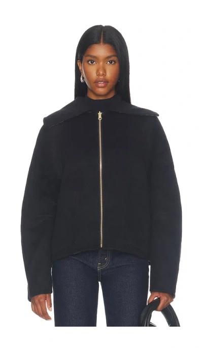 Clea Liora Reversible Jacket In Black