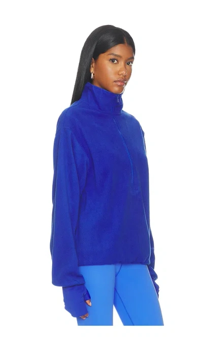 Entire Studios Shell Fleece Pullover Sweatshirt In Blue