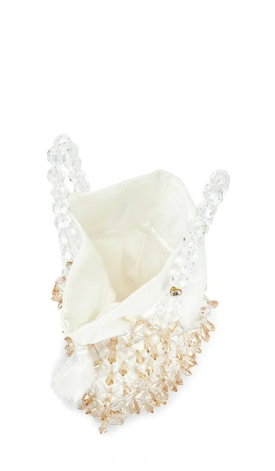 Emm Kuo Beaded Pouch In White