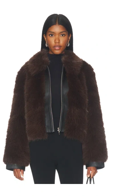 Et Ochs Yates Combo Jacket In Brown