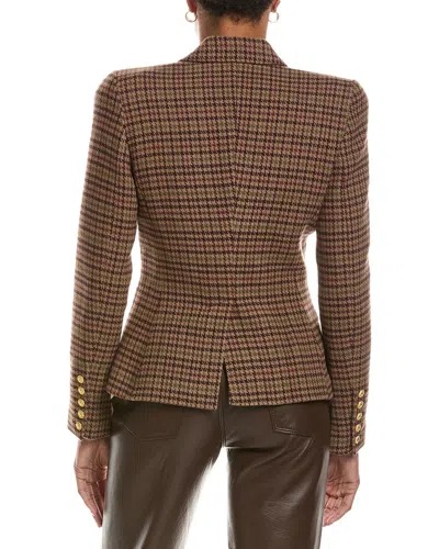 L'agence Bethany Structured Blazer In Brown