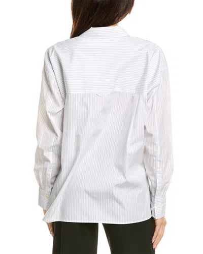 Vince Stripe Button-down In White