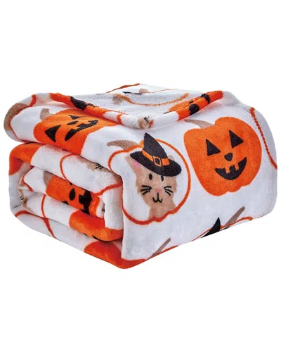 Luxury Home Halloween Throw Blanket In Multi