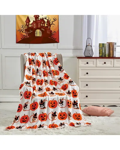 Luxury Home Halloween Throw Blanket In Multi