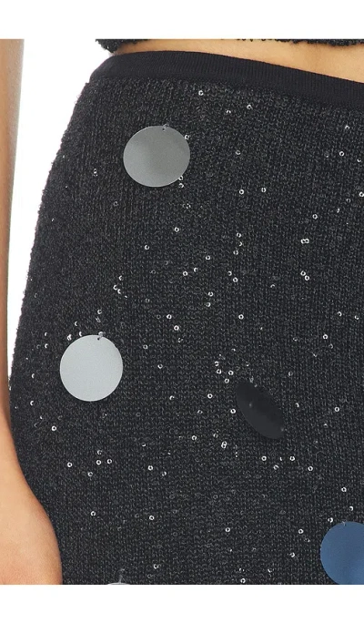 Ph5 Caster Sequins Mini Skort In Black