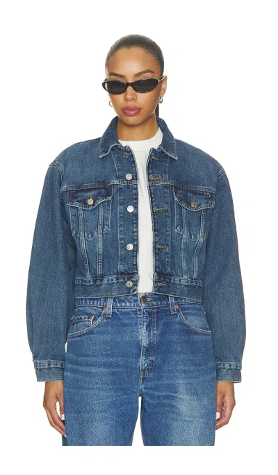 Re/done A Frame Jacket In Denim-medium
