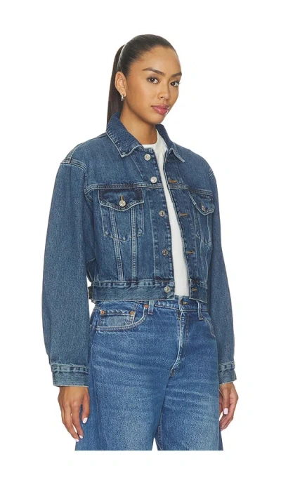 Re/done A Frame Jacket In Denim-medium