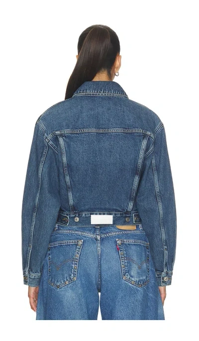 Re/done A Frame Jacket In Denim-medium