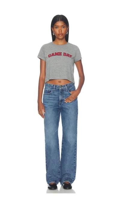 Sunny Somewhere Red Game Day Tiny Tee In Grey