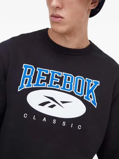 Reebok Logo-print Sweatshirt In Black