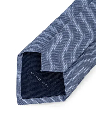 Michael Kors Patterned Tie In Blue