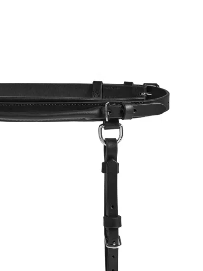 Simone Rocha Double-loop Tassel-detail Belt In Black