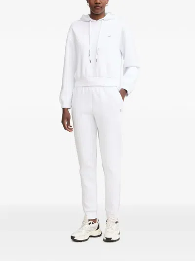 Armani Exchange Logo-patch Drawstring Track Pants In White