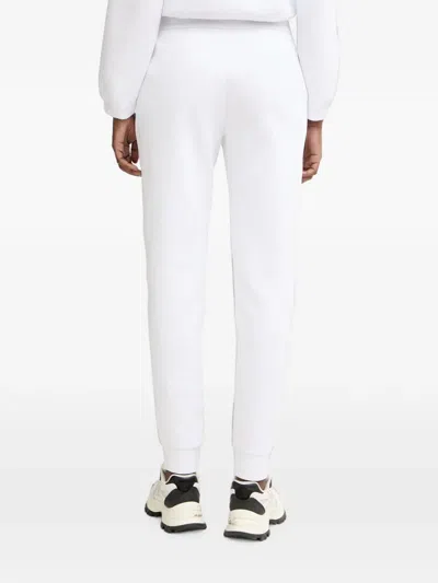 Armani Exchange Logo-patch Drawstring Track Pants In White