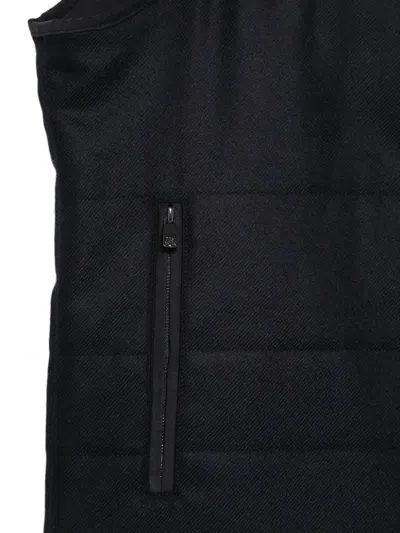 Corneliani Quilted-design Gilet In Blue