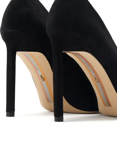 Sam Edelman Talula Pointed-toe Suede Pumps In Black