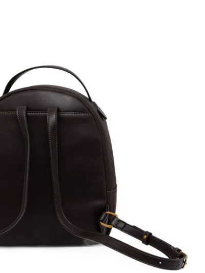 Liu •jo Logo-embossed Backpack In Brown