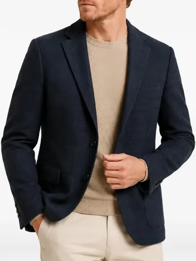 Circolo 1901 Check-pattern Single-breasted Blazer In Black