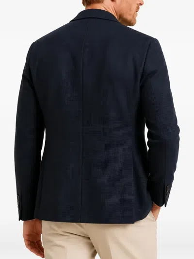 Circolo 1901 Check-pattern Single-breasted Blazer In Black