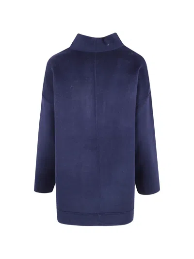 Jcsophie Button-up Wool Coat In Blue