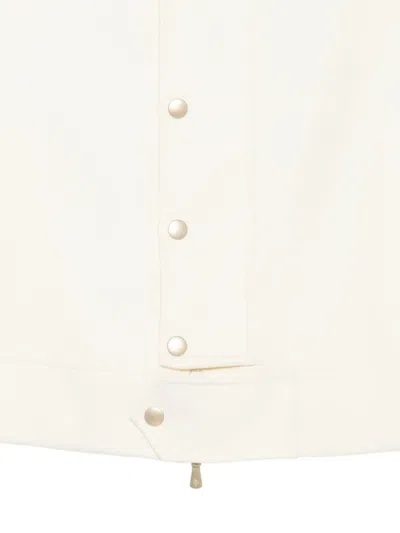 Eleventy Button-up Wool Jacket In White