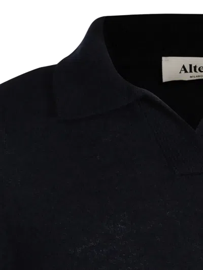 Altea Spread-collar Sweater In Blue