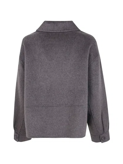 Jcsophie Button-up Wool Jacket In Brown