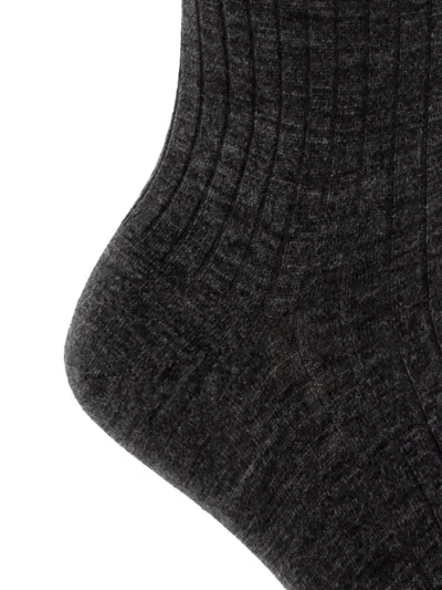 Jil Sander Wool Blend Tights In Grey