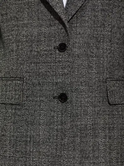 Dolce & Gabbana Single-breasted Wool Blazer In Grey