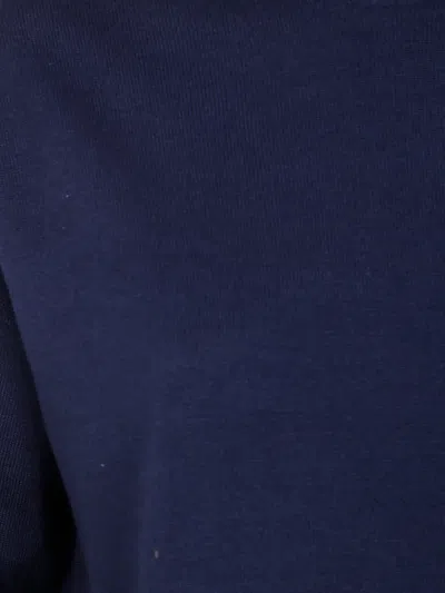 Drumohr Roll-neck Wool Sweater In Blue