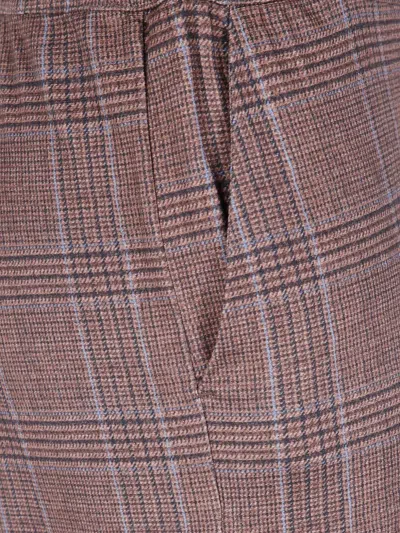 Why Ci Check-pattern Trousers In Brown
