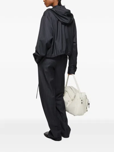 Acne Studios Button-up Wool Overshirt In Black