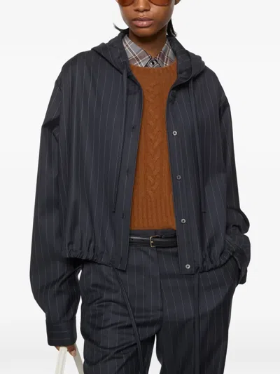 Acne Studios Button-up Wool Overshirt In Black