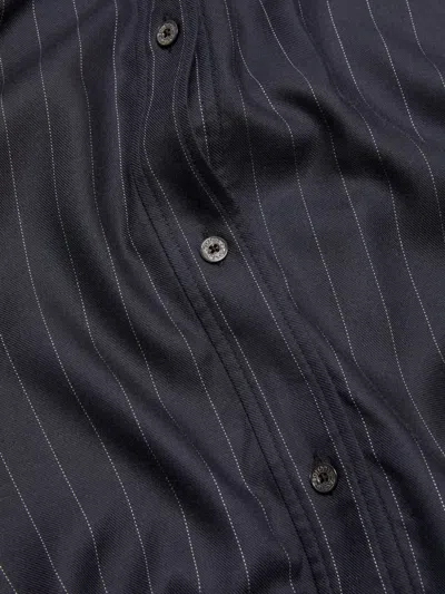 Acne Studios Button-up Wool Overshirt In Black
