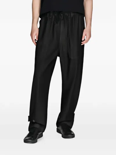 Y-3 Button-strap Jeans In Black