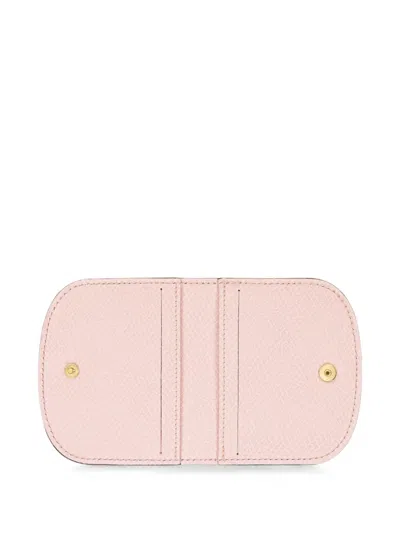 Longchamp Epure Leather Card Case In Black
