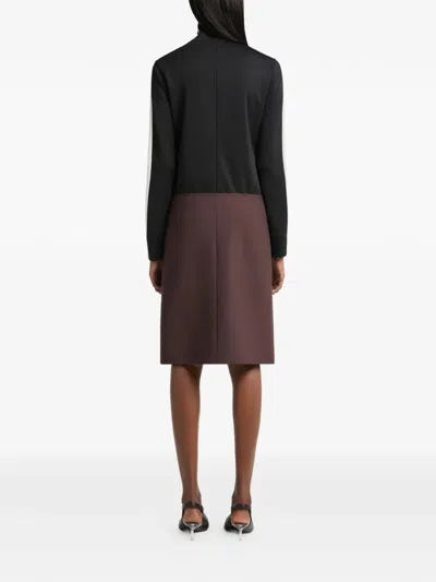 Courrèges Logo-patch Side-stripe Jacket In Black
