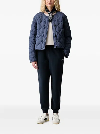 Marc O'polo Logo-print Elasticated Track Pants In Blue