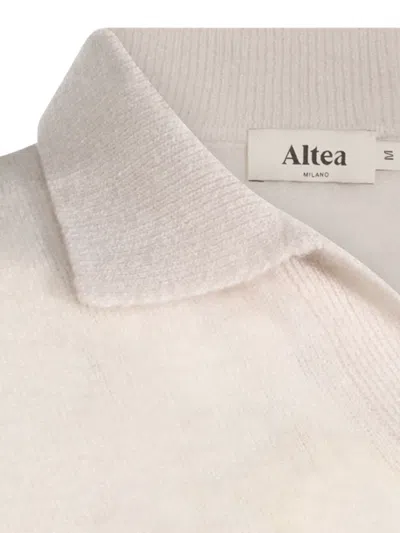 Altea Spread-collar Knitted Sweater In Neutrals