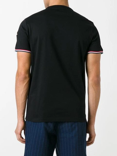 Shop Moncler Classic Short Sleeve T In Black