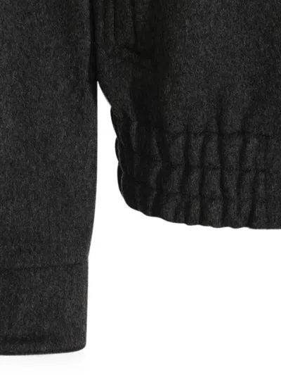 Lardini Stand Collar Wool Blouson