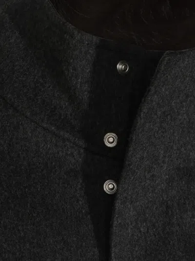 Lardini Stand Collar Wool Blouson