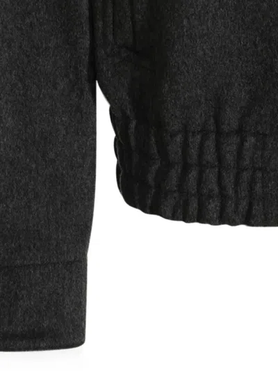 Lardini Stand Collar Wool Blouson