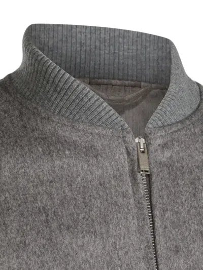 Lardini Ribbed Bomber Jacket