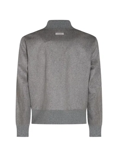 Lardini Ribbed Bomber Jacket