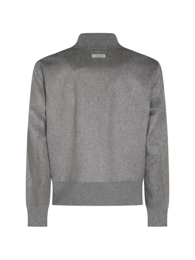 Lardini Ribbed Bomber Jacket