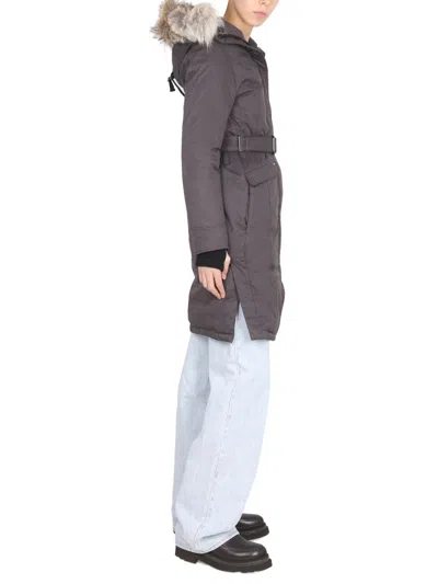 Nobis Drawstring Hood Parka Down Jacket In Gray