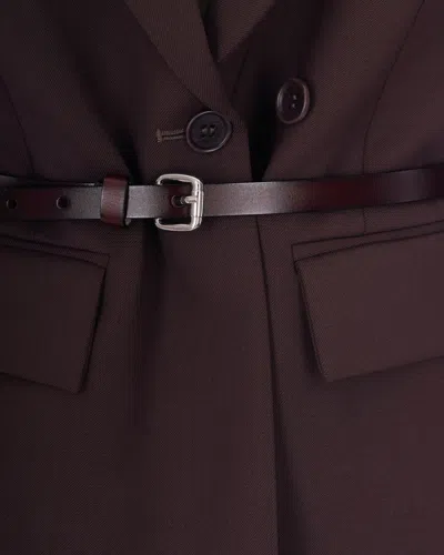 P.a.r.o.s.h . Double-breasted Virgin Wool Blazer In Brown